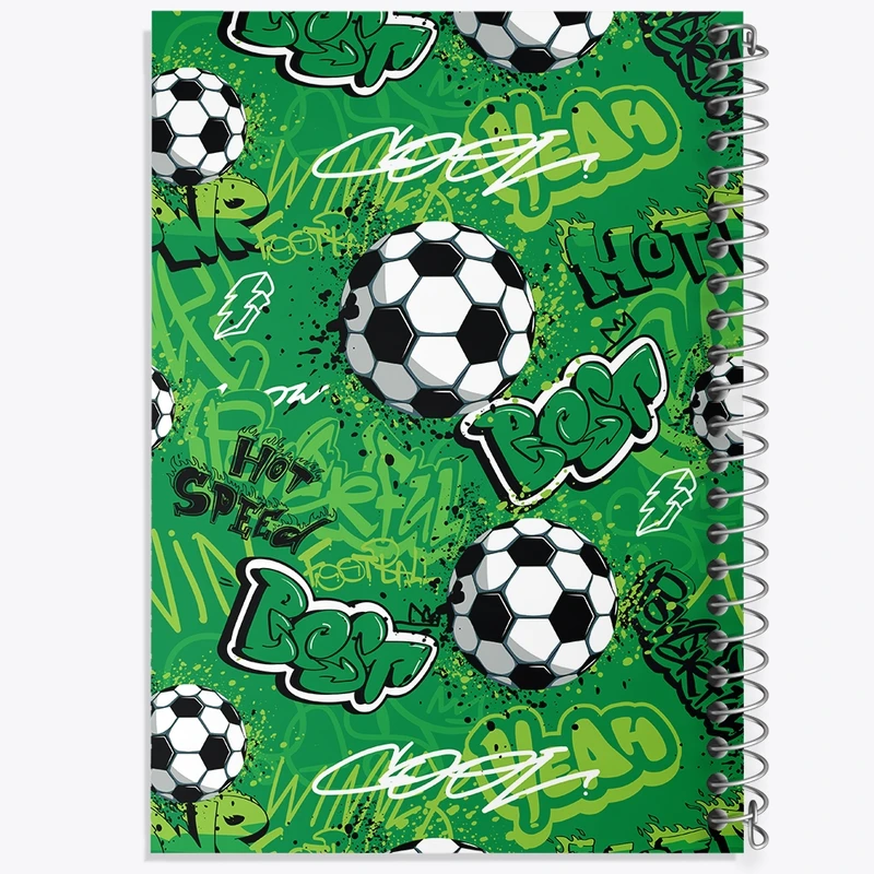 دفتر طراحی 50 برگ خندالو طرح فوتبال کد N634
