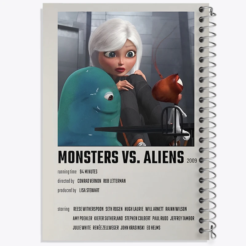 دفتر مشق 50 برگ خندالو طرح هیولاها علیه بیگانگان (Monsters vs. Aliens) کد F13225