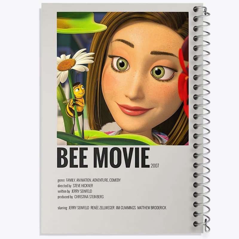دفتر مشق 50 برگ خندالو طرح فیلم زنبور (Bee Movie) کد F13124