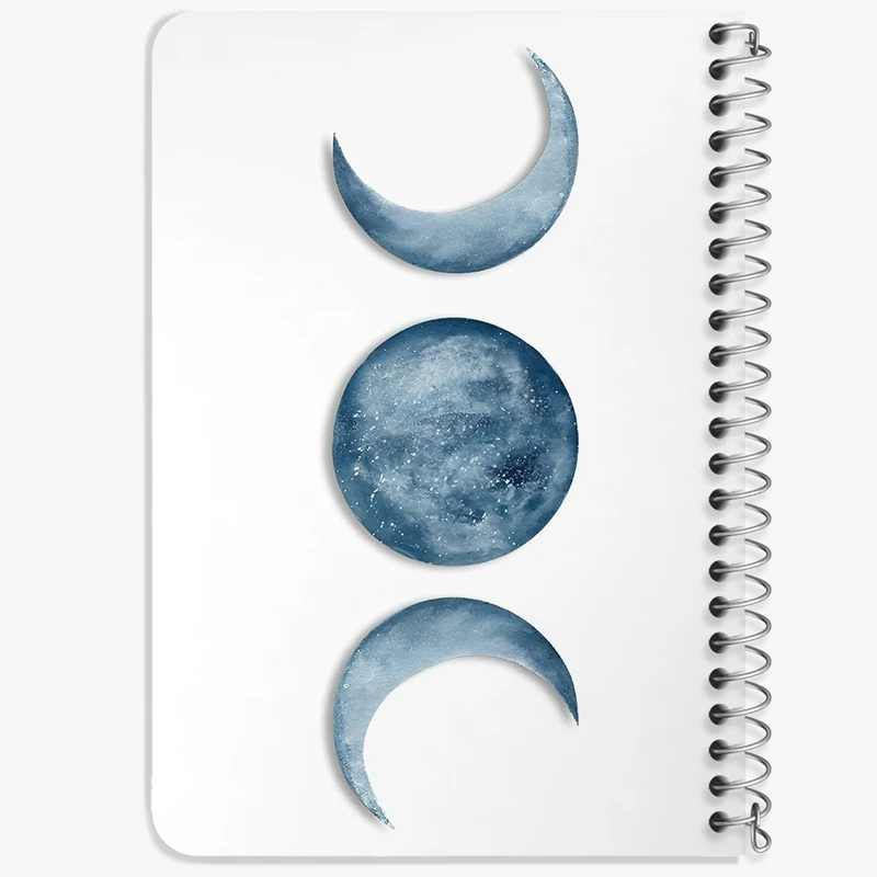 دفتر یادداشت 50 برگ خندالو طرح ماه (Moon) کد N3110