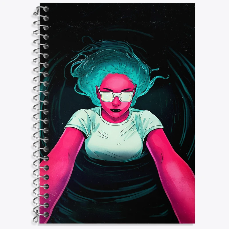 دفتر زبان دوخط 50 برگ خندالو طرح دخترانه کد F4777