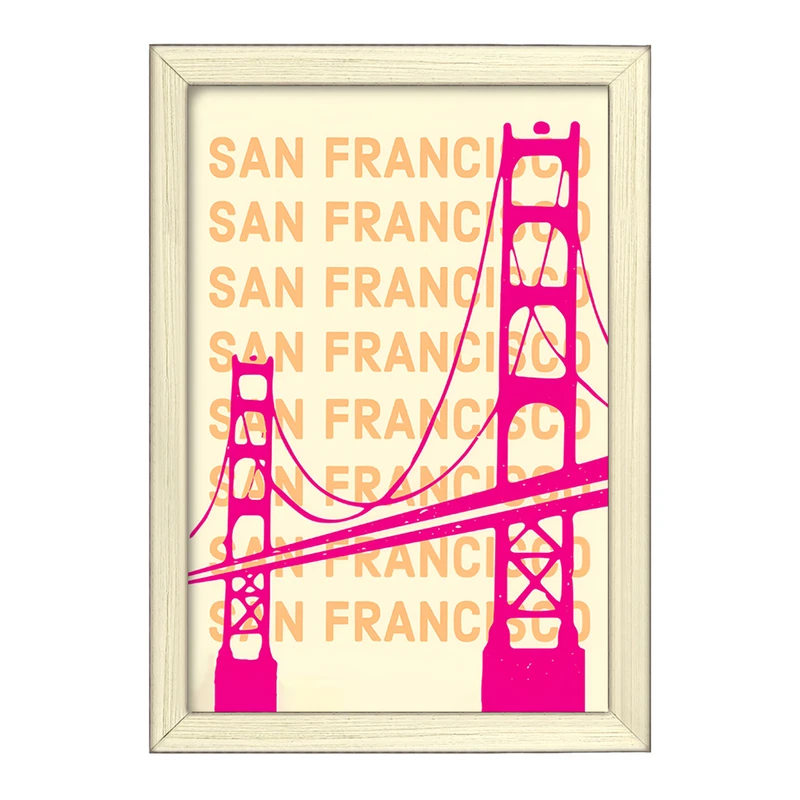 تابلو خندالو طرح سان فرانسیسکو (San Francisco) کد F5957