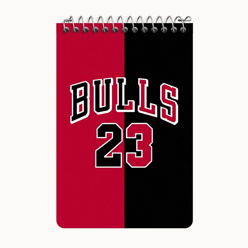 دفتر یادداشت 50 برگ خندالو طرح شیکاگو بولز (Chicago Bulls) کد F6941