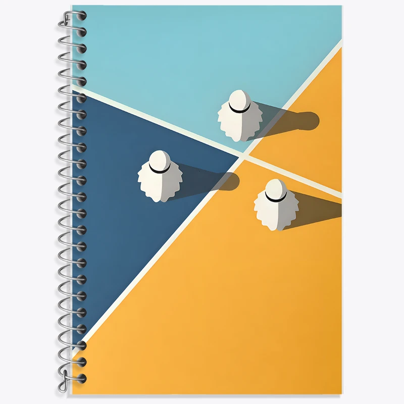 دفتر نت موسیقی 50 برگ خندالو طرح بدمینتون کد F12003