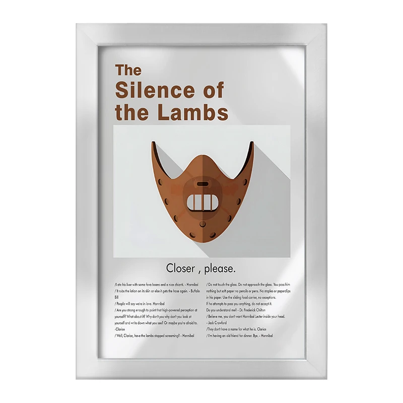 تابلو خندالو طرح سکوت بره‌ها (The Silence of the Lambs) کد F13829