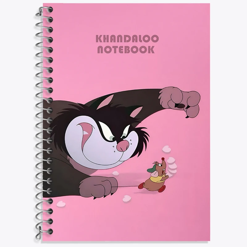 دفتر زبان 50 برگ خندالو مدل دو خط طرح لوسیفر کد N6403