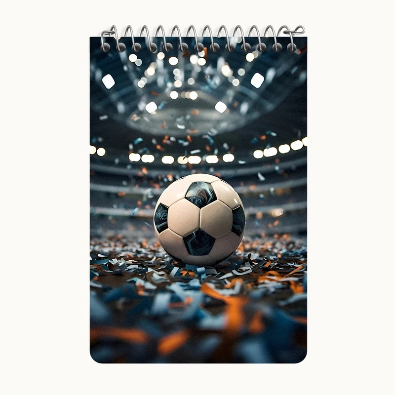 دفتر یادداشت 50 برگ خندالو طرح توپ فوتبال کد F9529