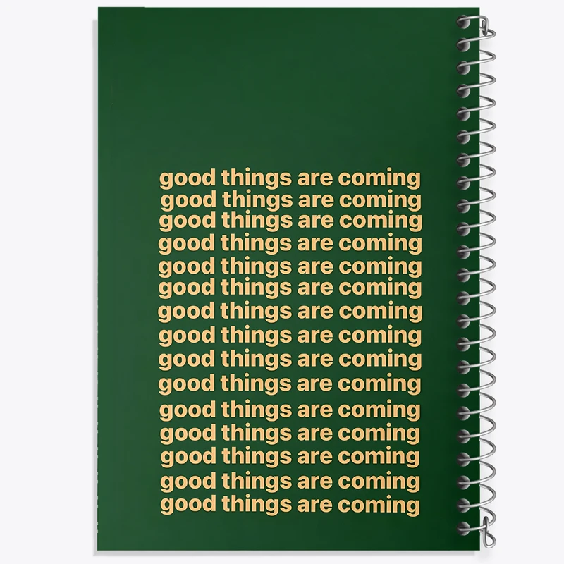 دفتر مشق 100 برگ خندالو طرح Good Thing Are Coming کد F3665