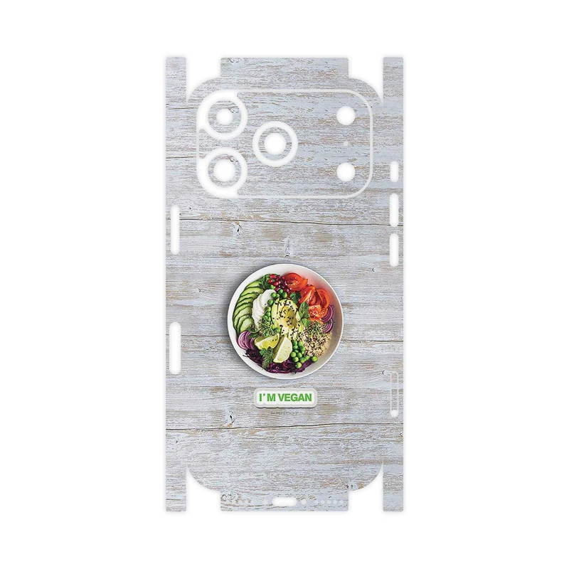 برچسب پوششی ماهوت مدل Im_vegan-FullSkin مناسب برای گوشی موبایل اپل iPhone 17 Pro