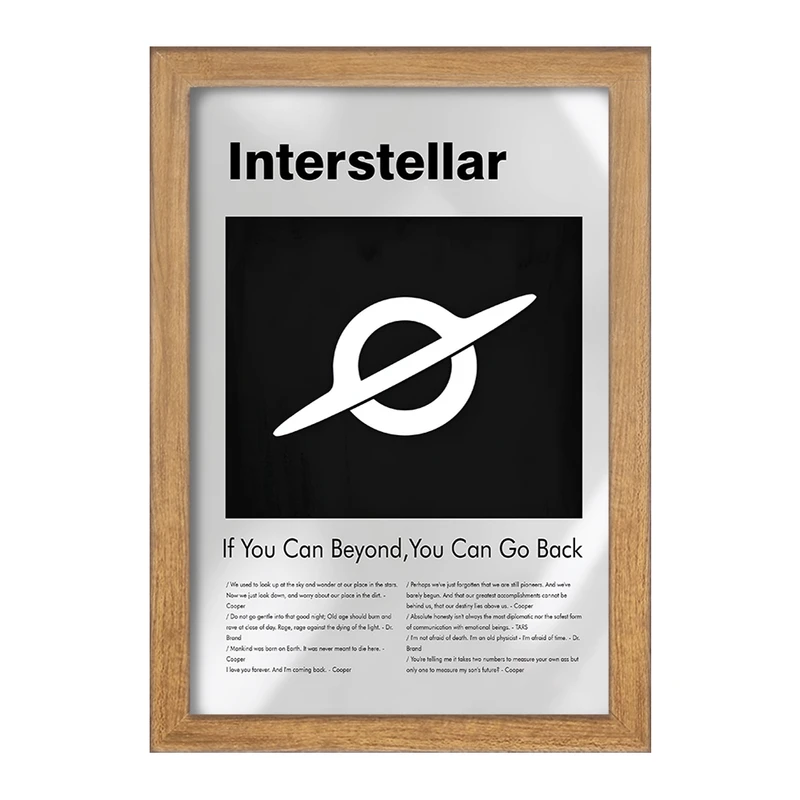 تابلو خندالو طرح میان ستاره ای (Interstellar) کد F13816