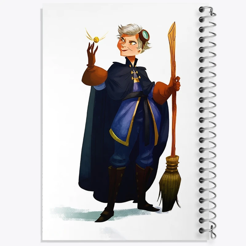 دفتر طراحی 50 برگ خندالو طرح رولاندا هوچ هری پاتر (Harry Potter) کد N2461