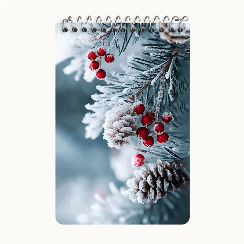 دفتر یادداشت 50 برگ خندالو طرح درخت برفی کد F8665