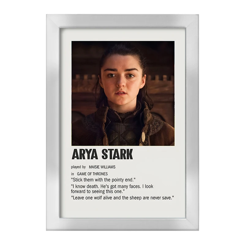 تابلو خندالو طرح آریا استارک (Arya Stark) کد F13410