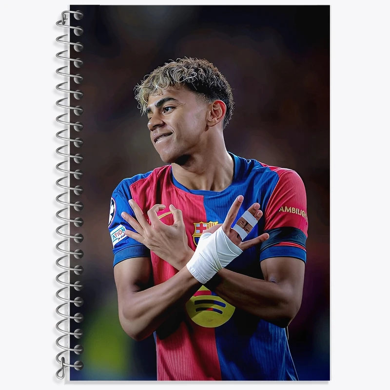 دفتر لغت 50 برگ خندالو طرح لامین یامال (Lamine Yamal) کد F14300