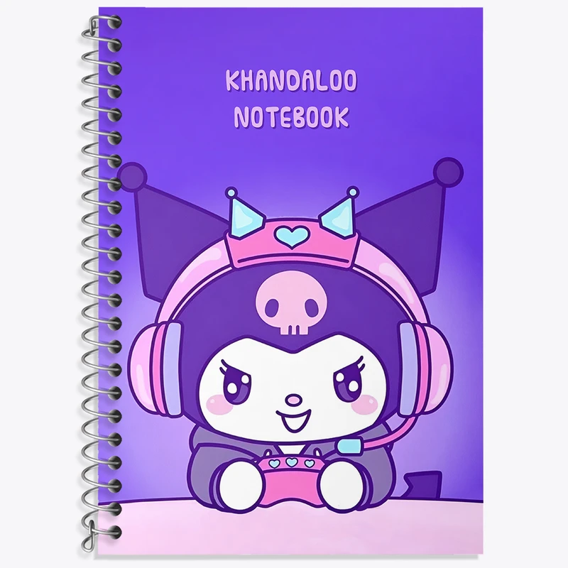 دفتر نت موسیقی 50 برگ خندالو طرح کرومی (Kuromi) کد N8985