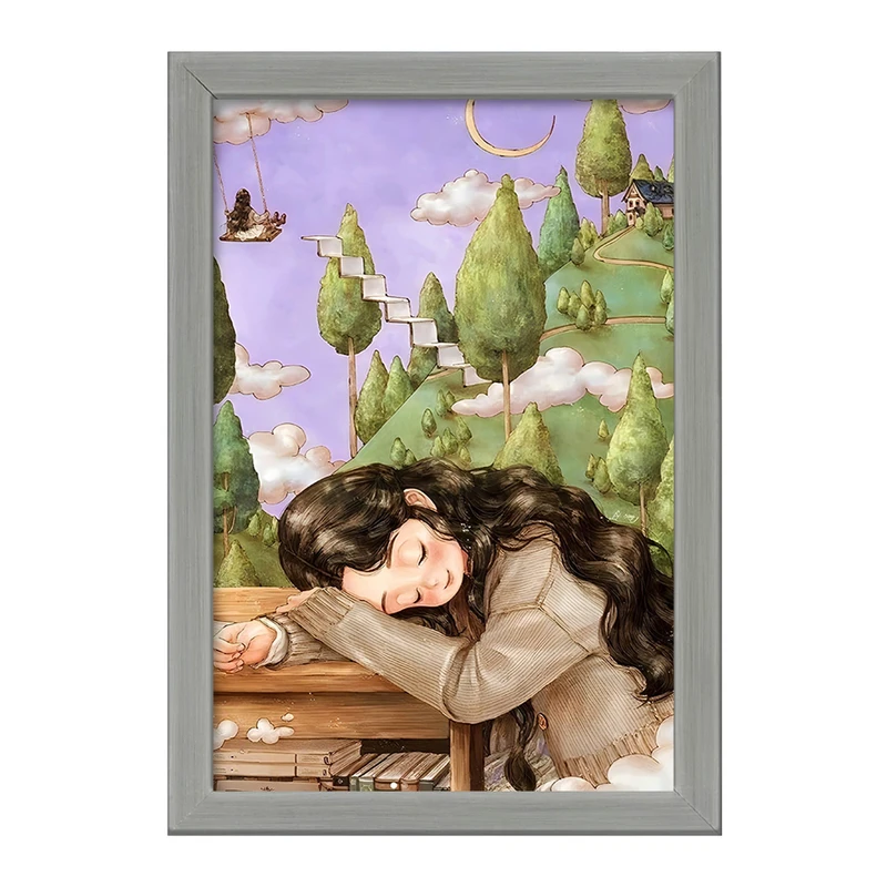 تابلو خندالو طرح رویای دخترانه کد F10985