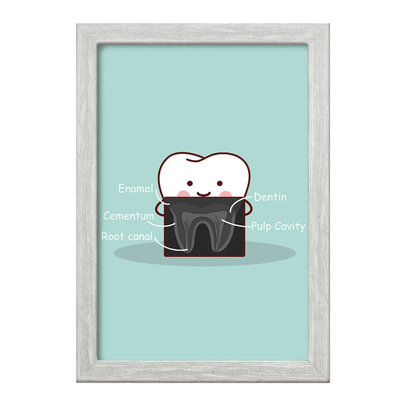تابلو خندالو طرح دندان و دندان پزشکی کودکانه کد 36730