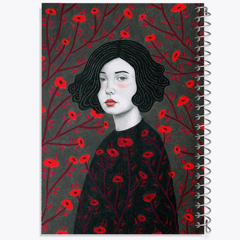 دفتر طراحی 50 برگ خندالو طرح دخترانه کد 25640