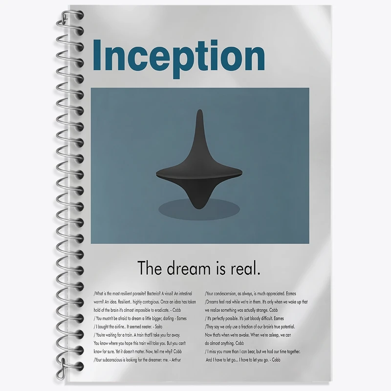 دفتر لغت 50 برگ خندالو طرح تلقین (Inception) کد F13851