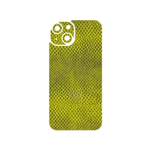 MAHOOT Yellow Snake Skin Cover Sticker for Apple iPhone 14