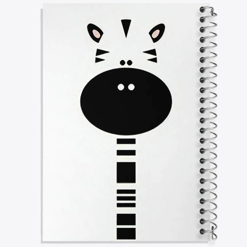 دفتر ژورنال نویسی 50 برگ خندالو مدل نقطه ای طرح زرافه بامزه کد F3171