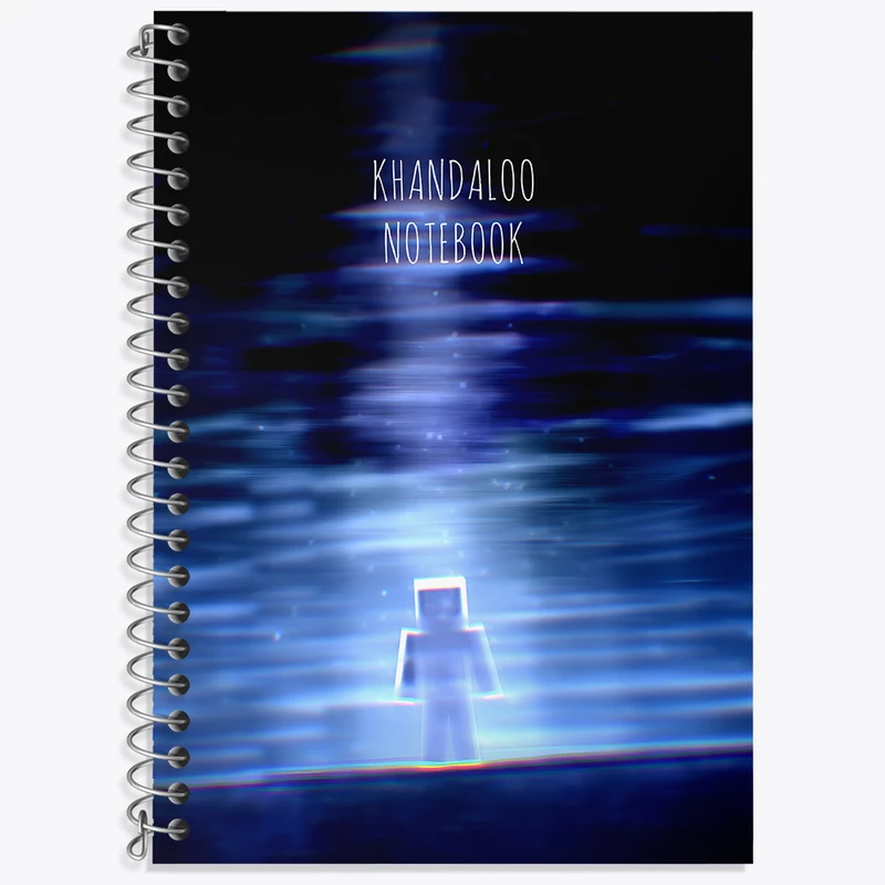 دفتر زبان 50 برگ خندالو طرح بازی ماینکرافت (Minecraft) کد N8719