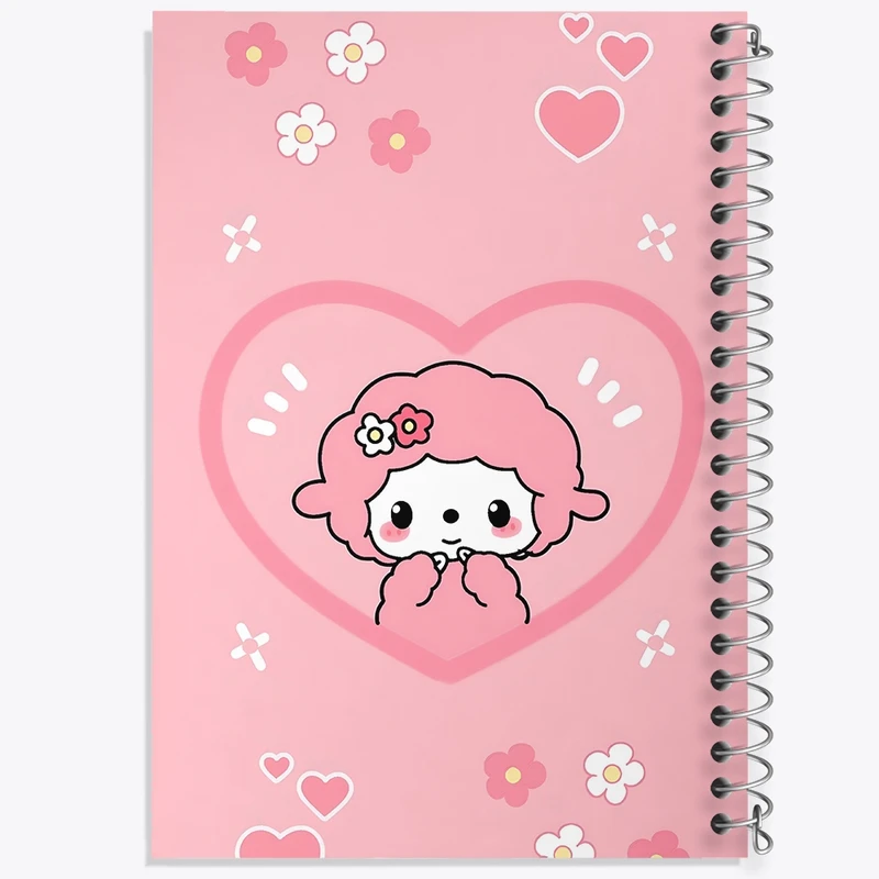 دفتر طراحی 50 برگ خندالو طرح گوسفند کیوت کد N4790