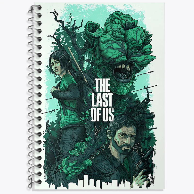دفتر زبان دوخط 50 برگ خندالو طرح آخرین بازمانده از ما (The Last Of Us) کد F13583