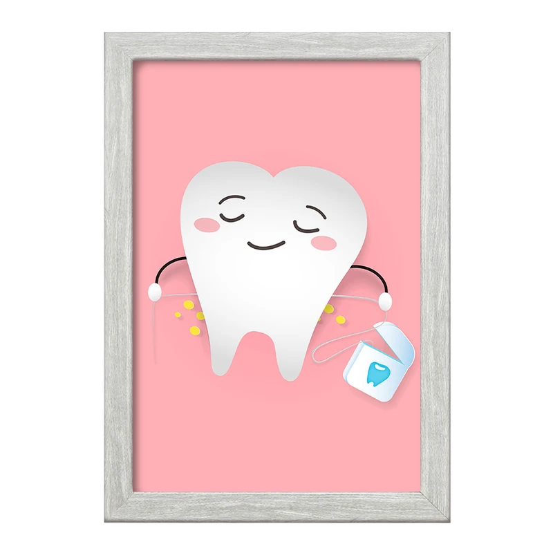 تابلو خندالو طرح دندان و دندان پزشکی کودکانه کد 36708