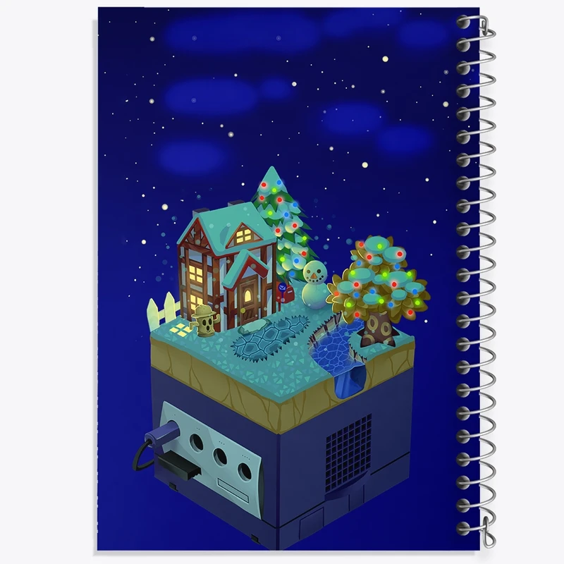 دفتر طراحی 50 برگ خندالو طرح بازی انیمال کراسینگ (Animal Crossing) کد 32655