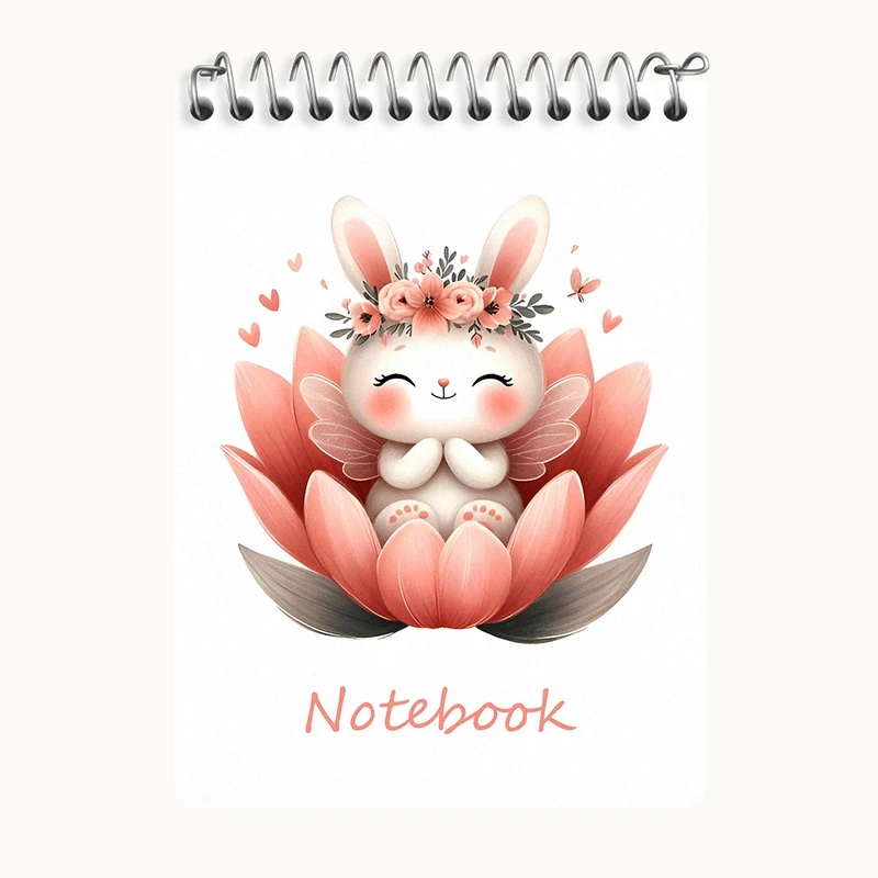 دفتر یادداشت 50 برگ خندالو طرح خرگوش کیوت کد N6685