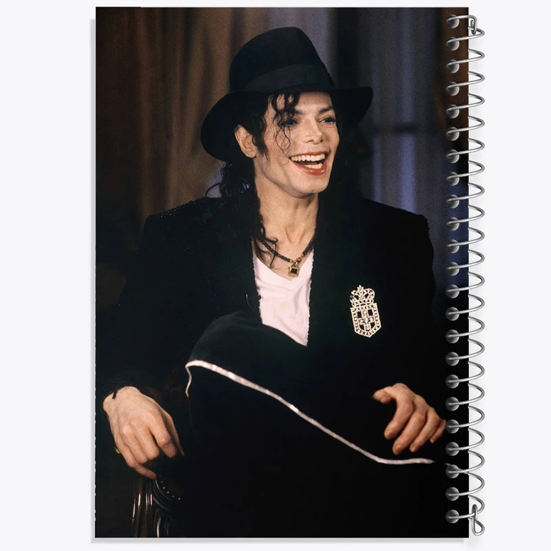 دفتر طراحی 50 برگ خندالو طرح مایکل جکسون Michael Jackson  کد 19231