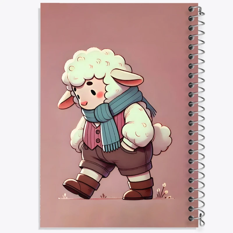 دفتر لیست خرید 50 برگ خندالو طرح گوسفند تنها کد N6515