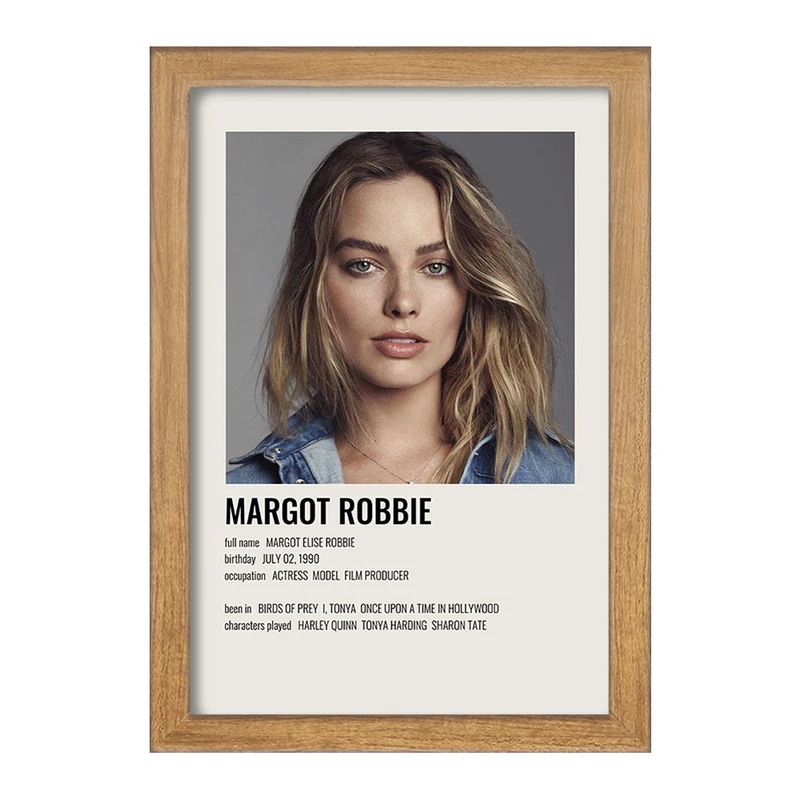 تابلو خندالو طرح مارگو رابی (Margot Robbie) کد F13137