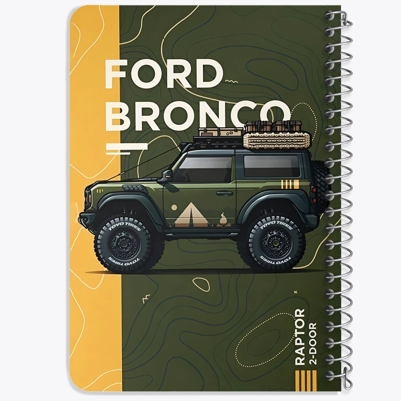 دفتر یادداشت 50 برگ خندالو طرح فورد (Ford Bronco) کد F14174
