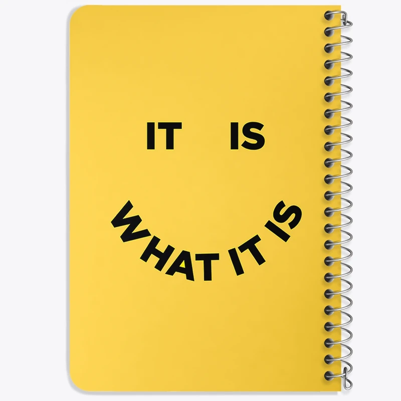 دفتر یادداشت 50 برگ خندالو طرح It Is What It Is کد F11458