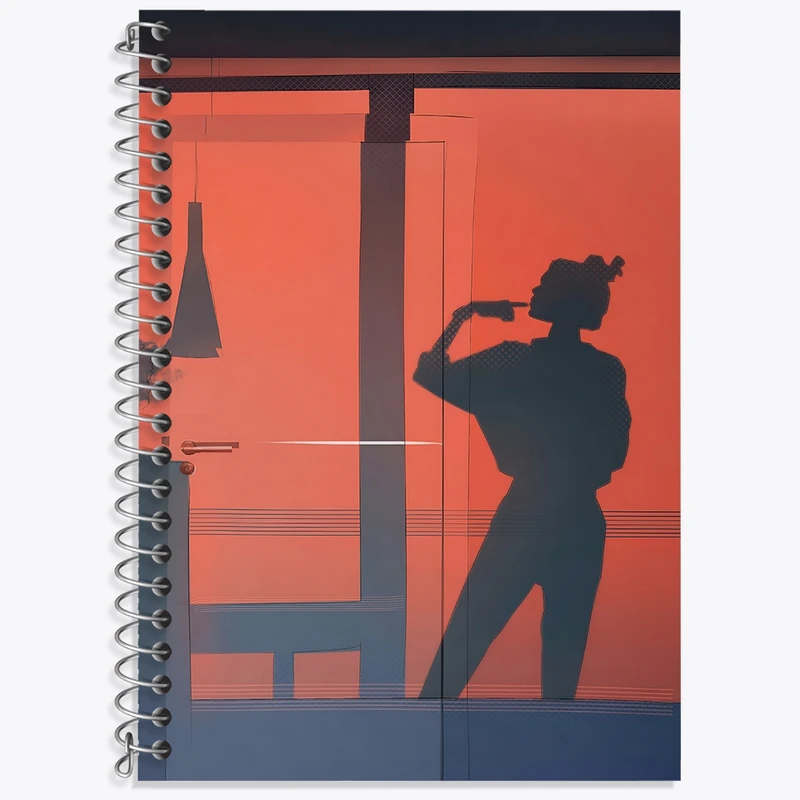 دفتر زبان 50 برگ خندالو مدل سه خط طرح دخترانه کد F2986