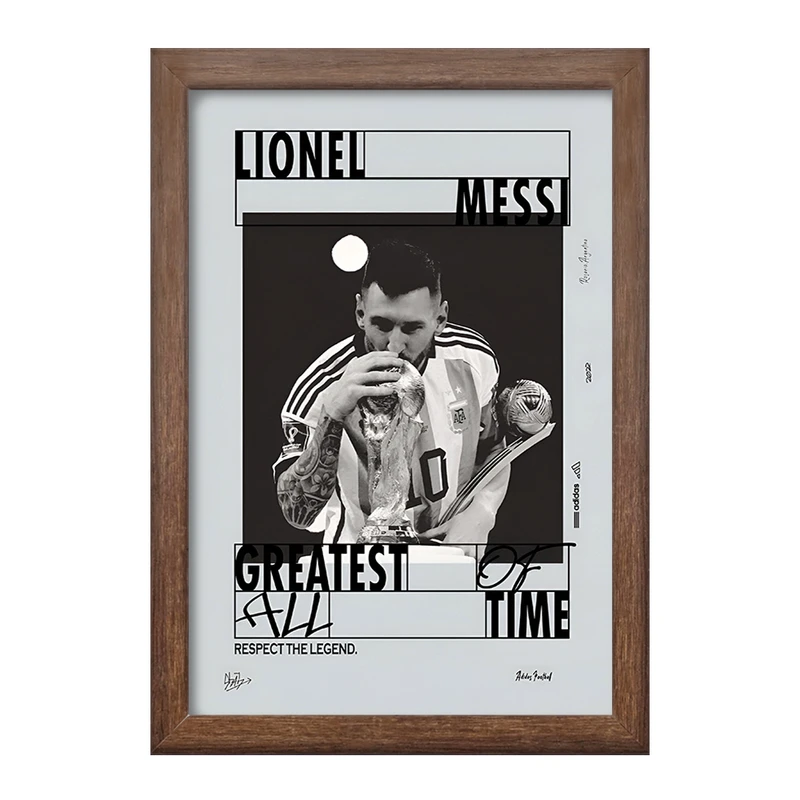 تابلو خندالو طرح لیونل مسی کد F13476