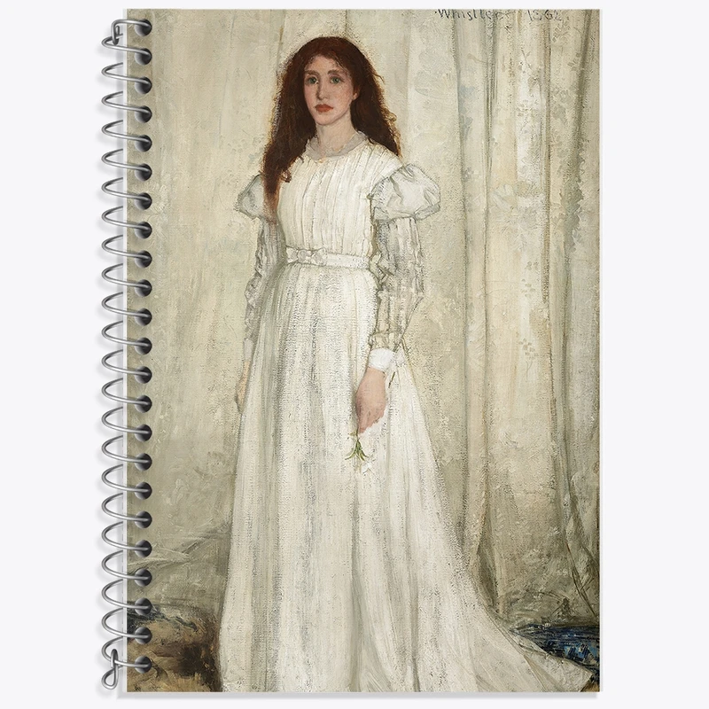 دفتر لغت 50 برگ خندالو طرح نقاشی سمفونی دختر سفید اثر جیمز ابوت کد F12154