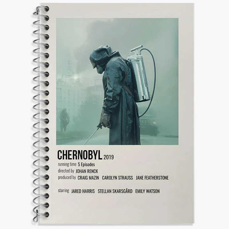 دفتر زبان دوخط 50 برگ خندالو طرح چرنوبیل (Chernobyl) کد F13375