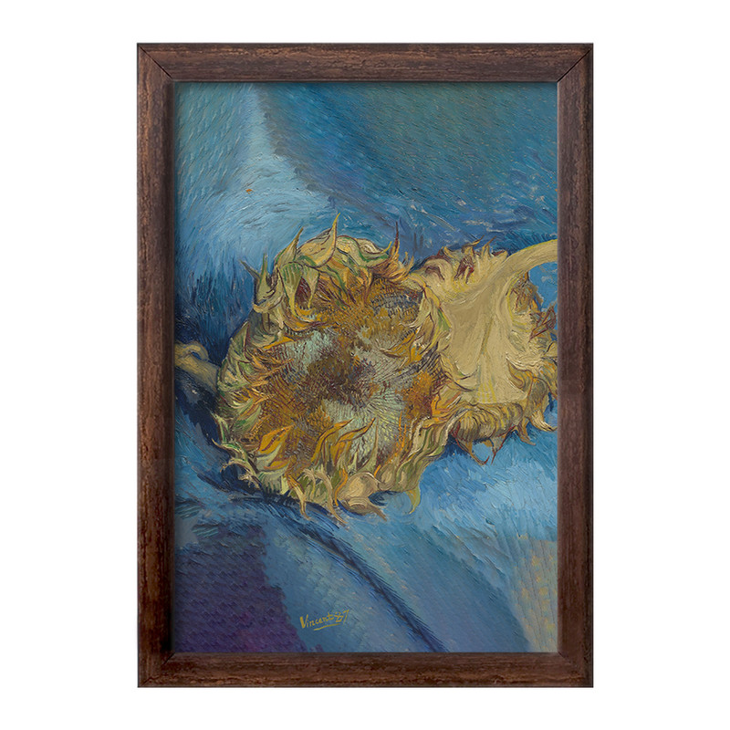 تابلو خندالو طرح نقاشی آفتابگردان اثر ونسان ونگوگ کد F12275 تابلو خندالو طرح نقاشی آفتابگردان اثر ونسان ونگوگ کد F12275