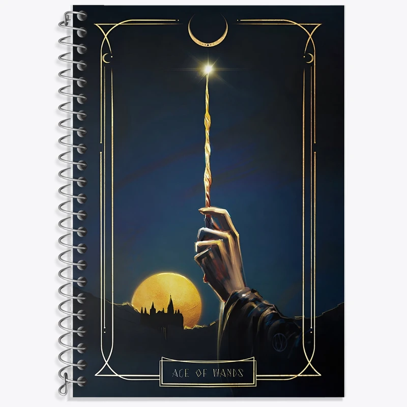 دفتر زبان 50 برگ خندالو مدل سه خط طرح هری پاتر (Harry Potter) کد F10007