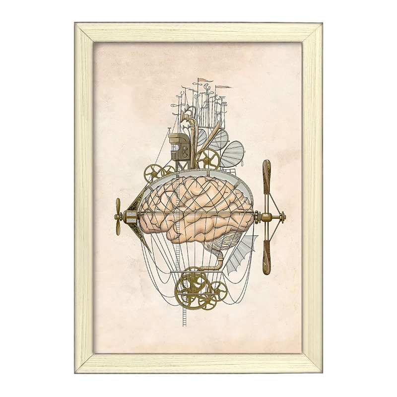 تابلو خندالو طرح مغز (Brain) کد F14032