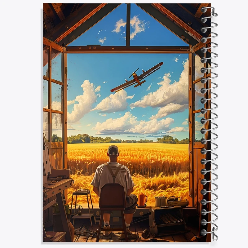 دفتر لیست خرید 50 برگ خندالو طرح پرواز در مزرعه کد F4599