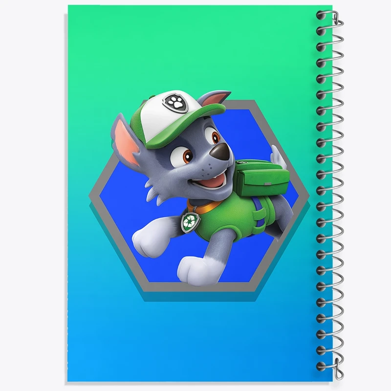 دفتر طراحی 50 برگ خندالو طرح راکی سگ های نگهبان Paw Patrol  کد 12590