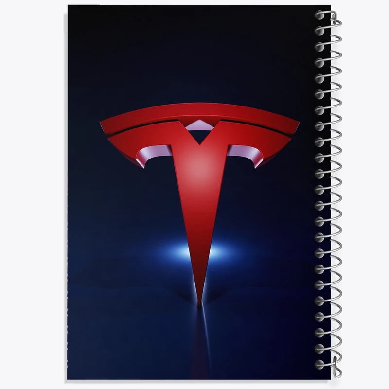 دفتر طراحی 50 برگ خندالو طرح تسلا tesla کد 30705