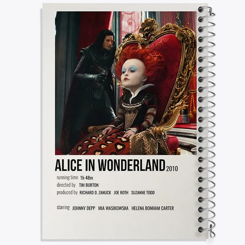 دفتر مشق 100 برگ خندالو طرح آلیس در سرزمین عجایب کد F13085