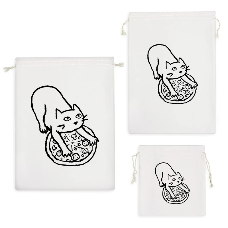 نظم دهنده خندالو مدل گربه و پیتزا کد 3395 مجموعه 3 عددی