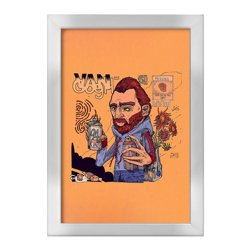 تابلو خندالو طرح ونسان ونگوگ کد F121