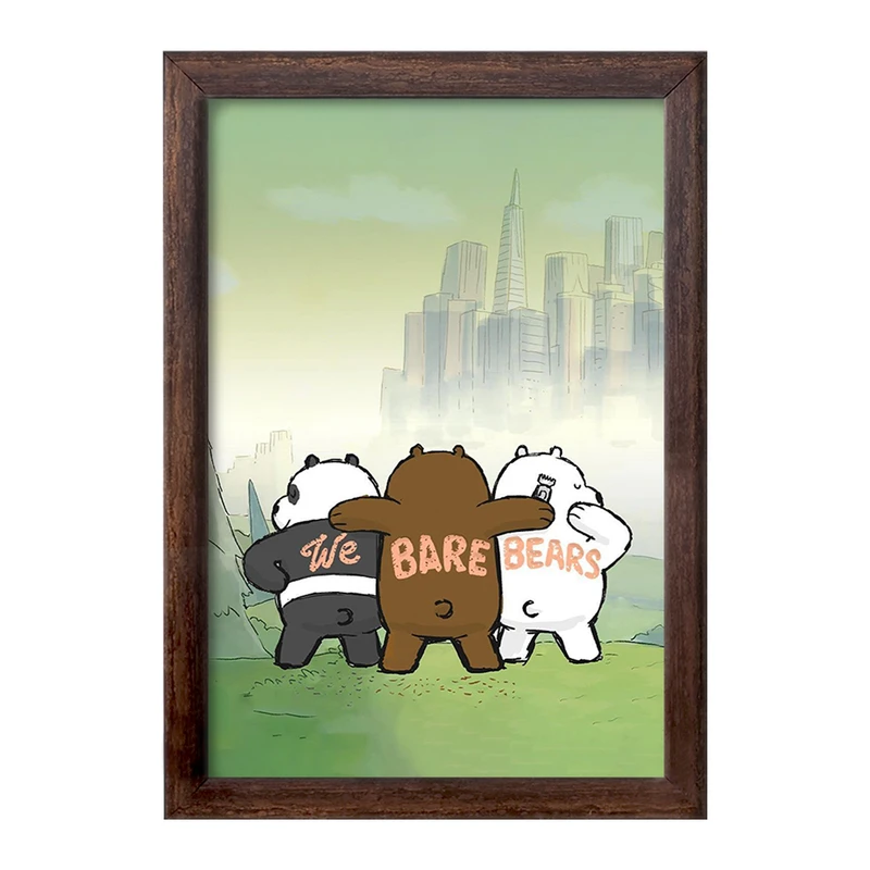 تابلو خندالو طرح انیمیشن سه خرس کله پوک کد 27636